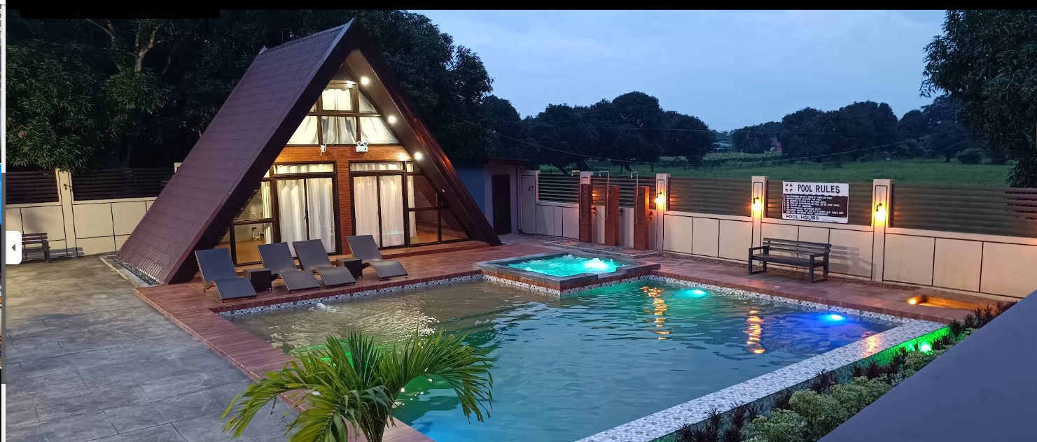 Pool evening view