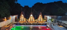 Three private cabins at Tiana's Villa