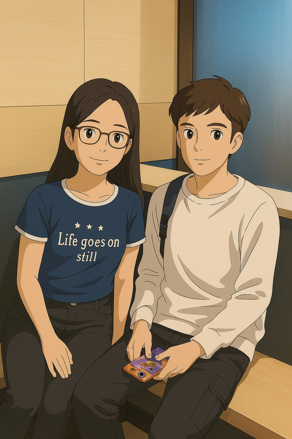 Couple looking at sunset