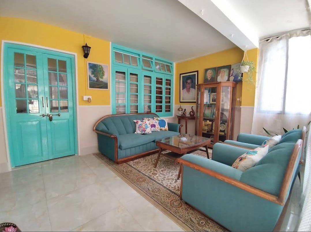 Spacious living area with comfortable seating